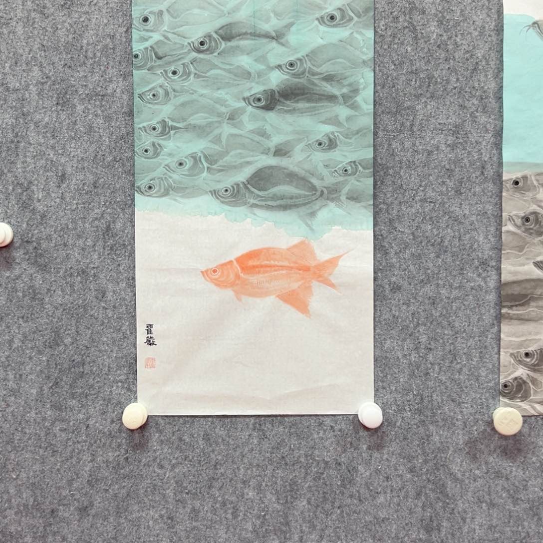 国画霍严国画精品