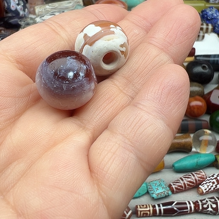 玛瑙/玉髓合金颈饰