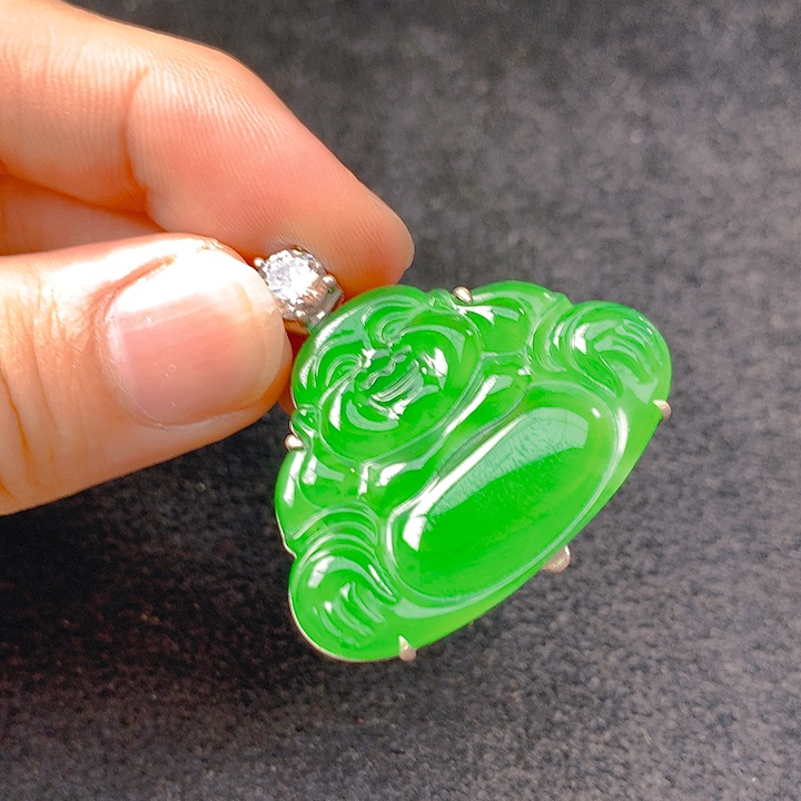 翡翠银S925镶嵌颈饰