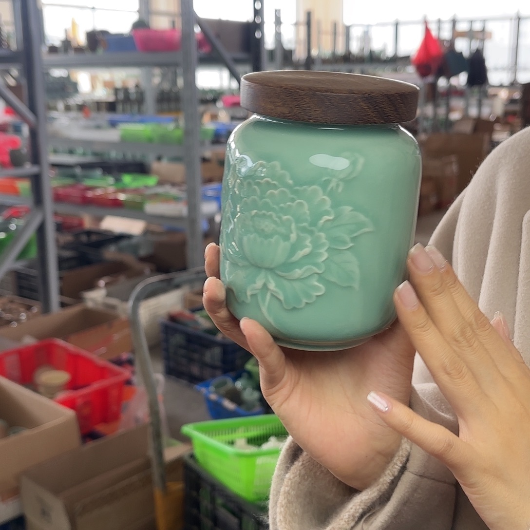 龙泉云间青瓷小米茶器