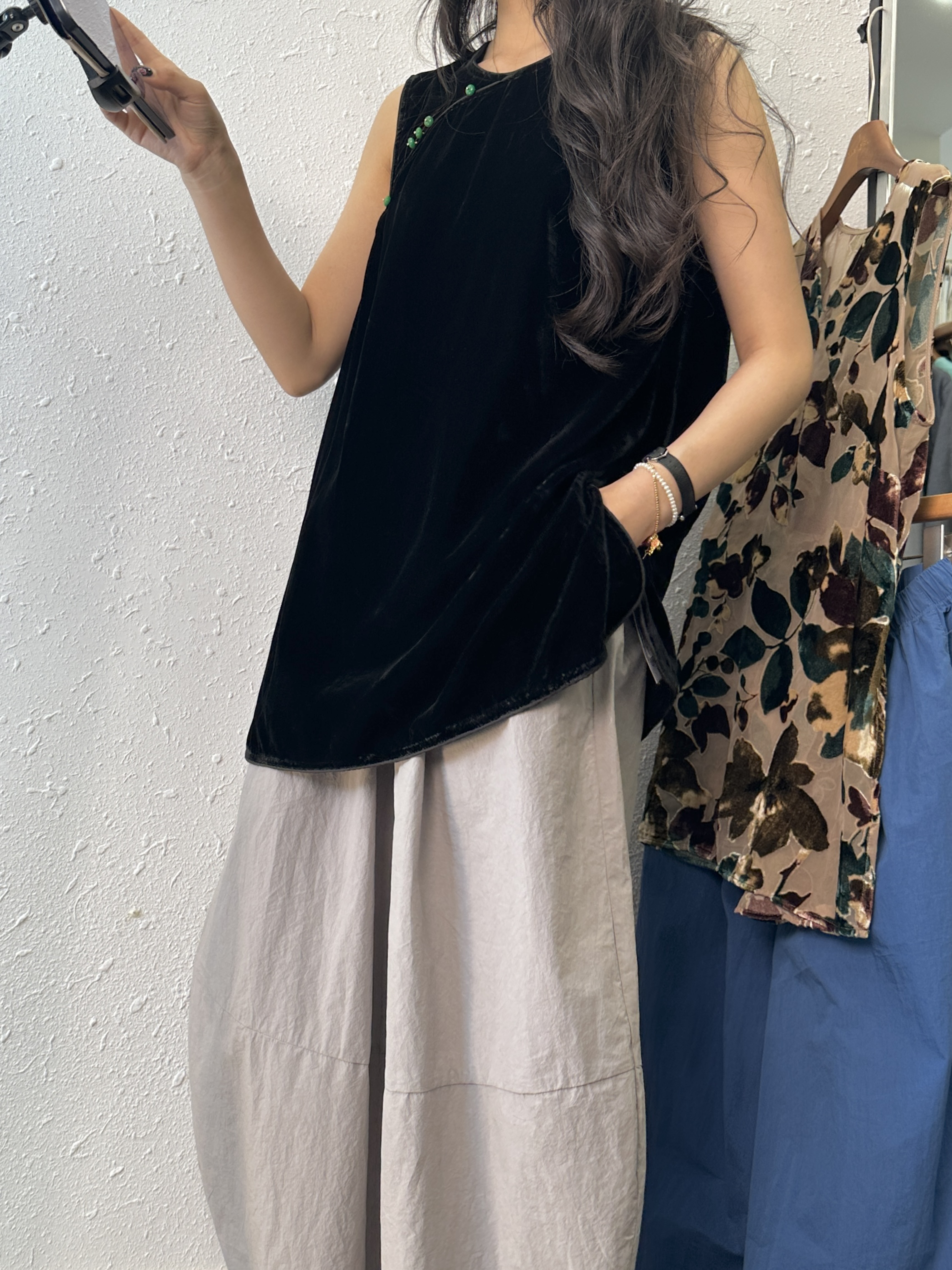 (XINGQIBA)高级感新中式钻石绒宽松马甲