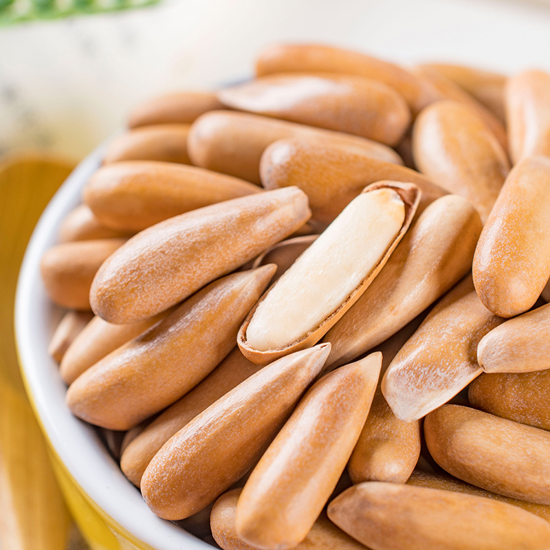 《足足1斤》1800大颗粒新货现炒阿富汗松子坚果炒货巴西松子500g