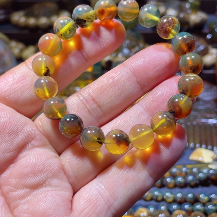 琥珀手链未镶嵌天然