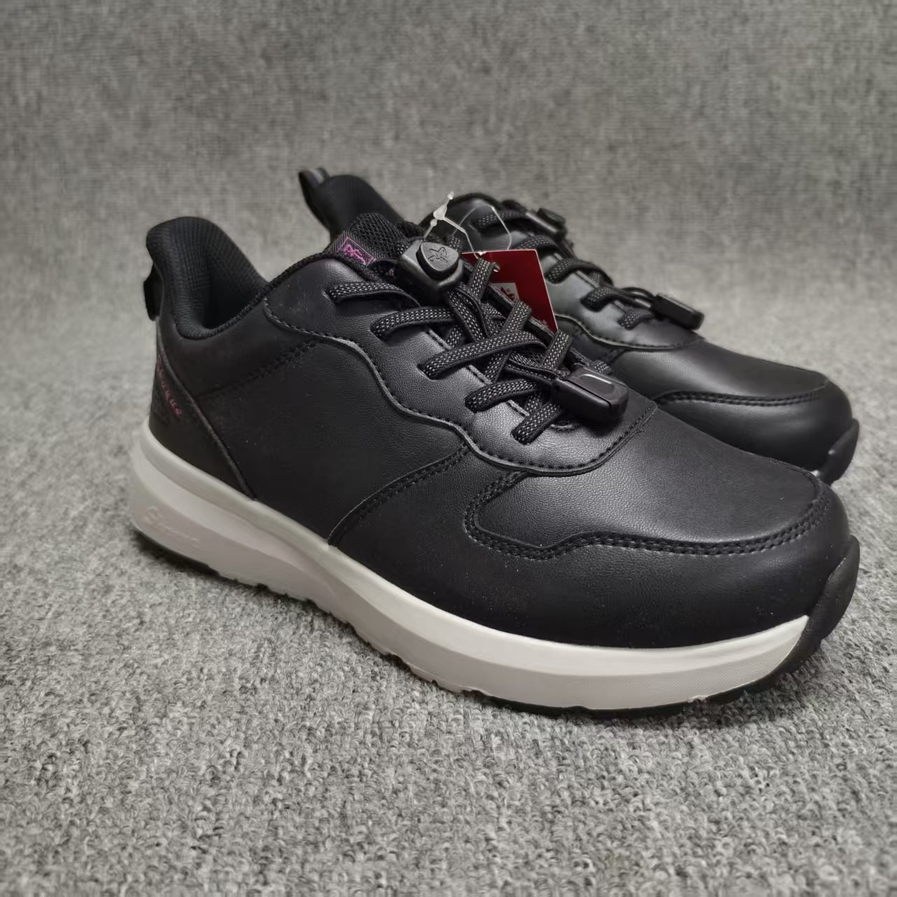 秋冬季女士皮面加薄棉防水妈妈鞋轻便透气防滑耐磨舒适健步鞋3325