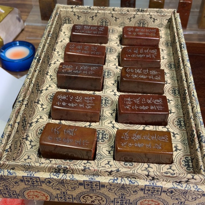 寿山石印石老*旧印旧砚寿山石印章