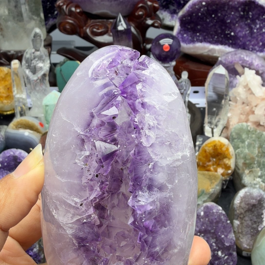 水晶珠宝半成品未镶嵌全抛