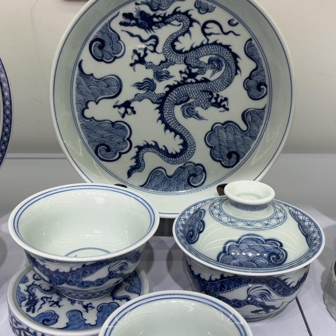 山***°景德镇陶瓷五件套