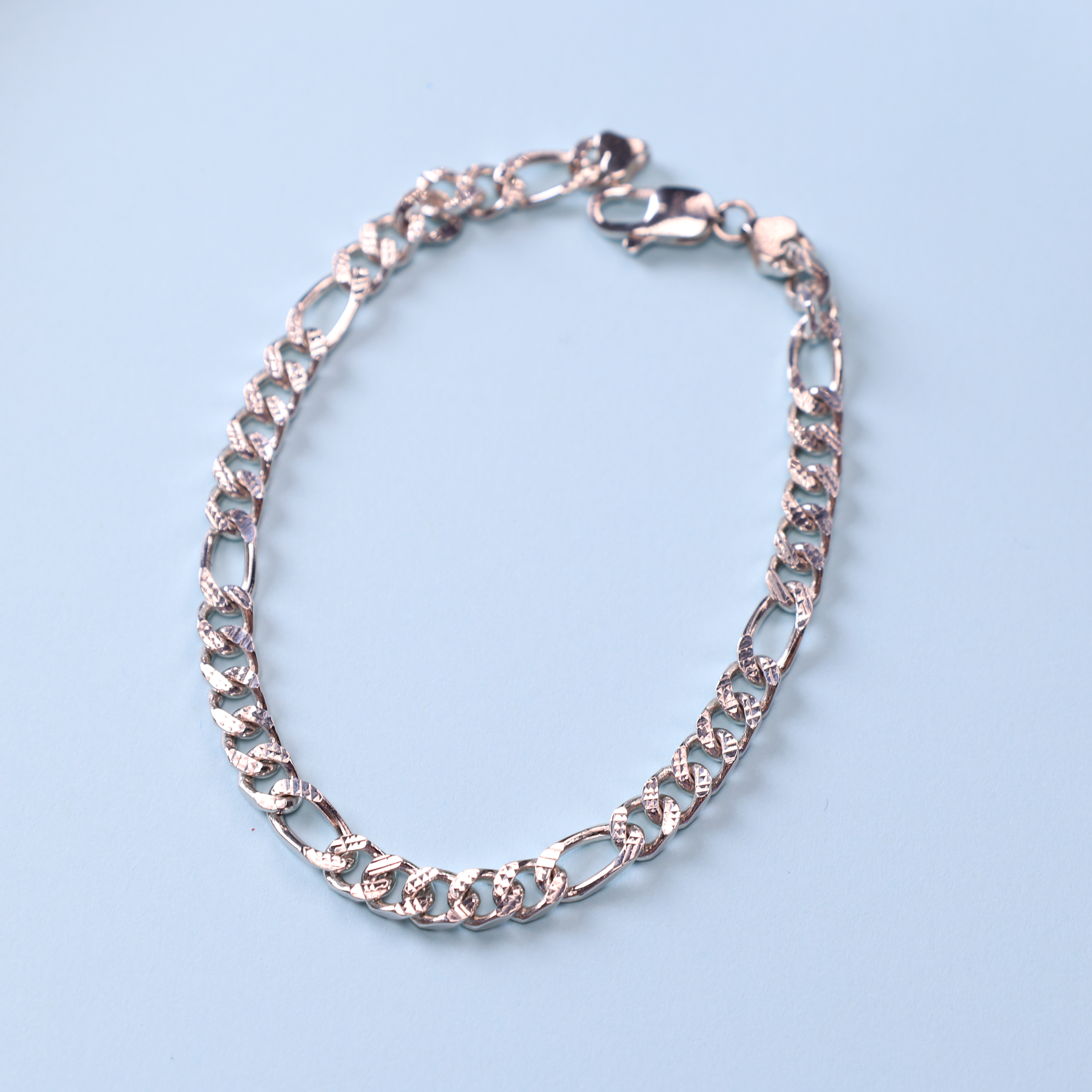 维尔珠宝铂金PT950手链环环相扣素款男款12043