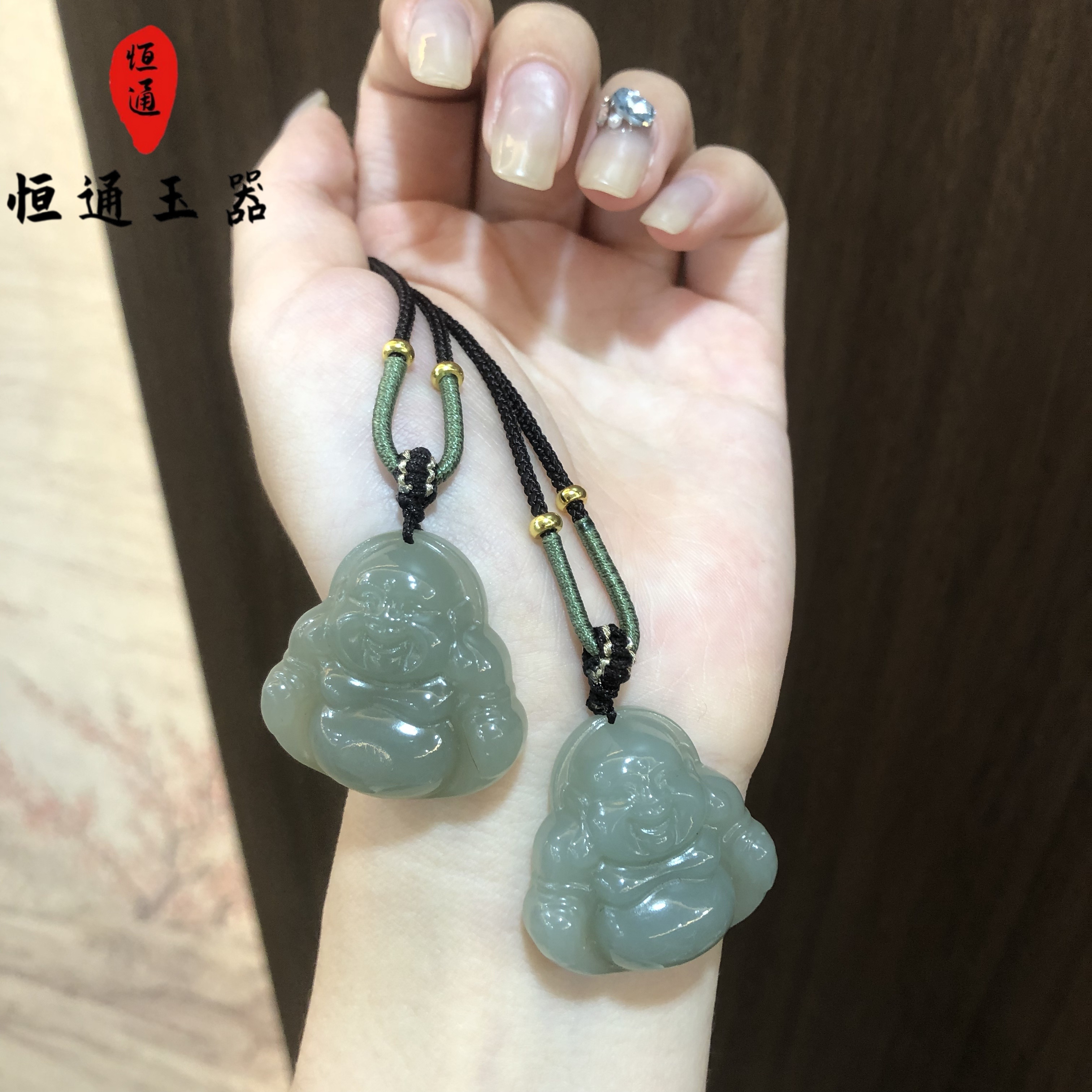 和田玉佛公吊坠约30*10mm（多样性发一）2-G1445-98