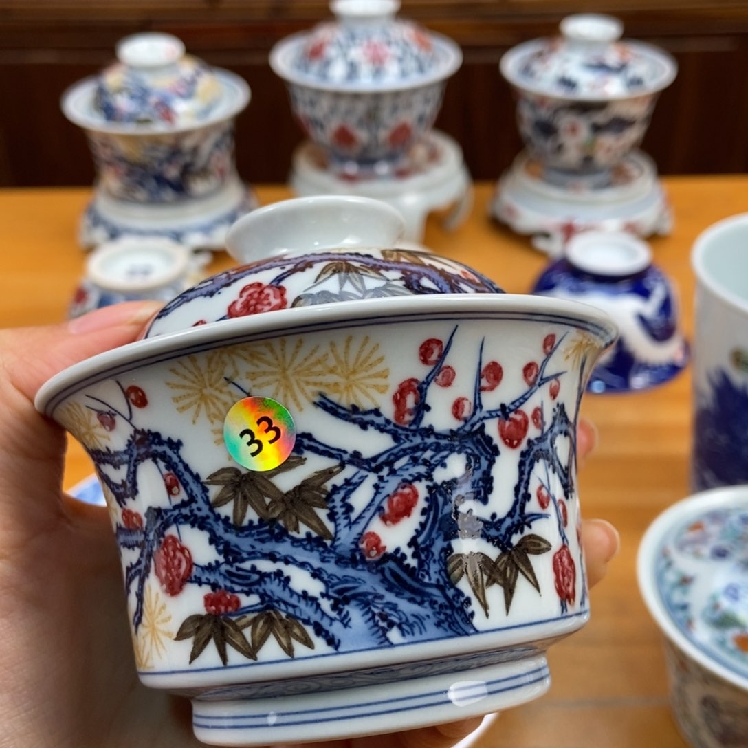 手绘现代茶具非古董