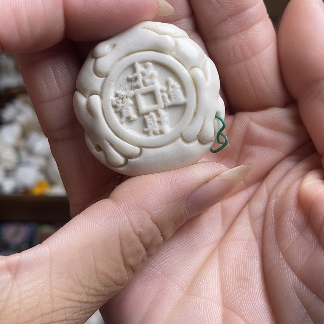 鹿骨把件34号扁呱