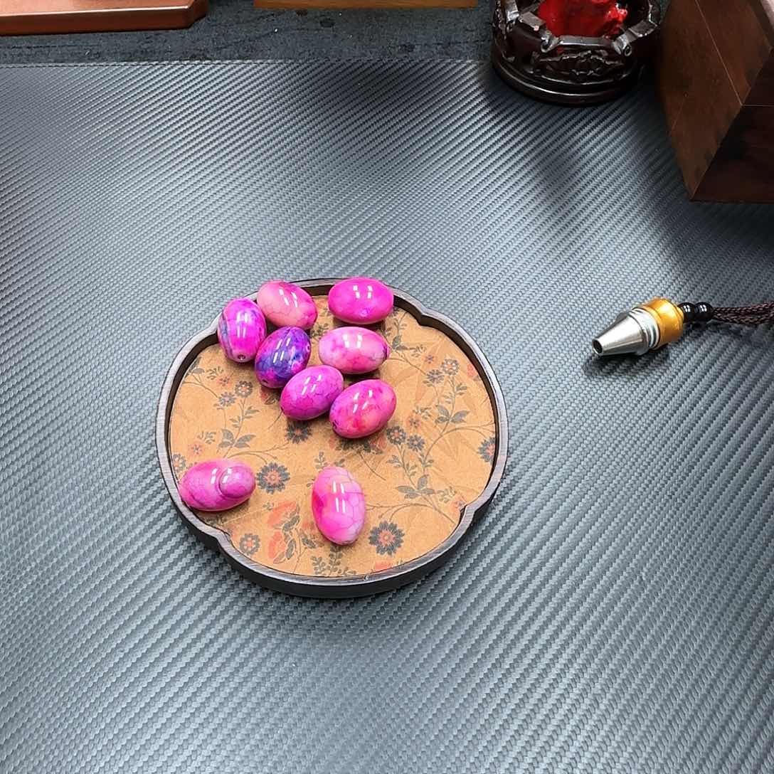 玛瑙/玉髓手串未镶嵌凤羽火焰单珠多样性货