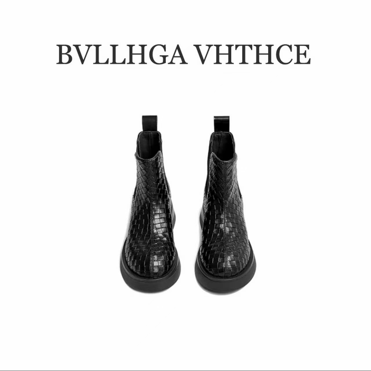 BVLLHGA VHTHCE 新款纯手工编织胎牛马丁靴简约风百搭女靴 07BV