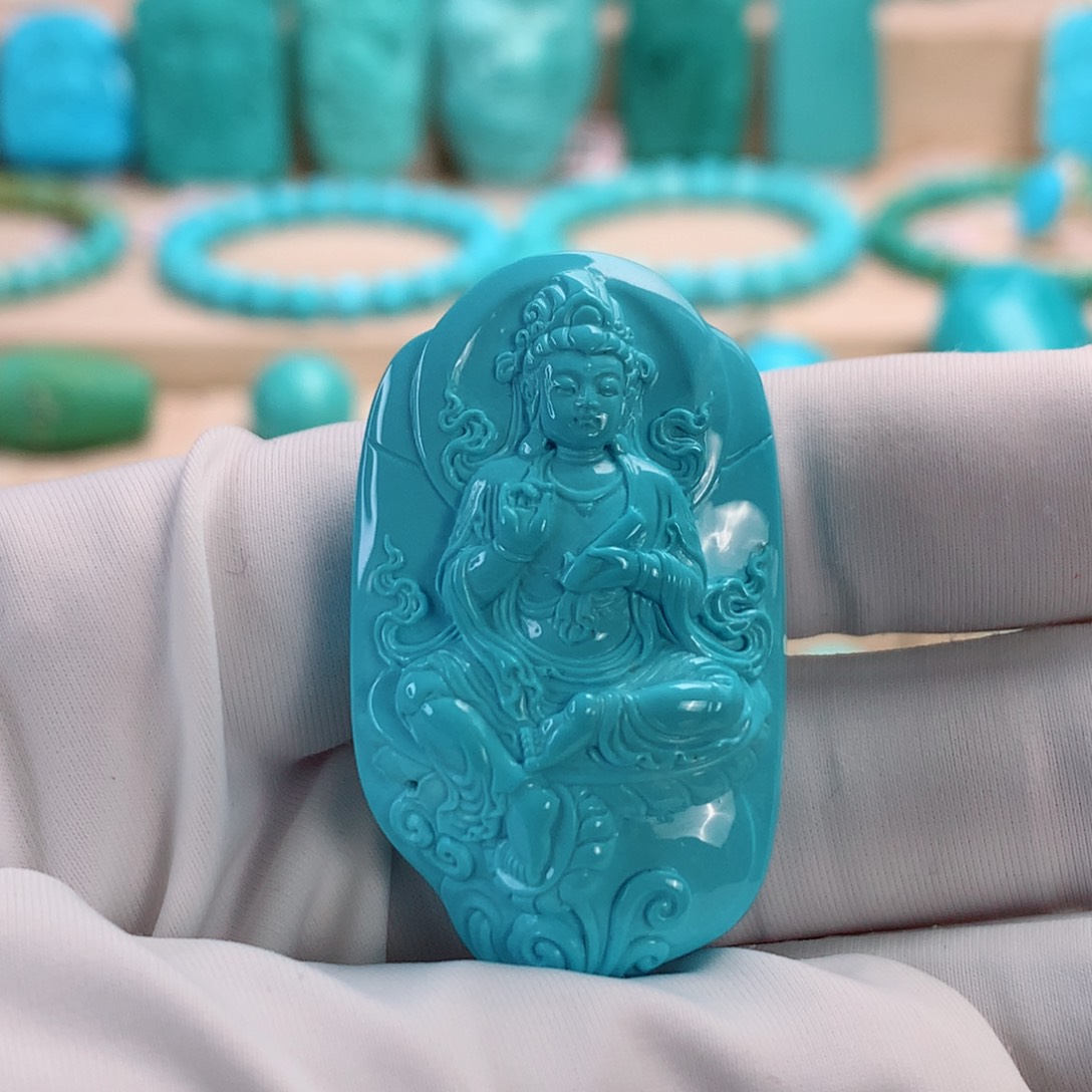 绿松石挂件未镶嵌