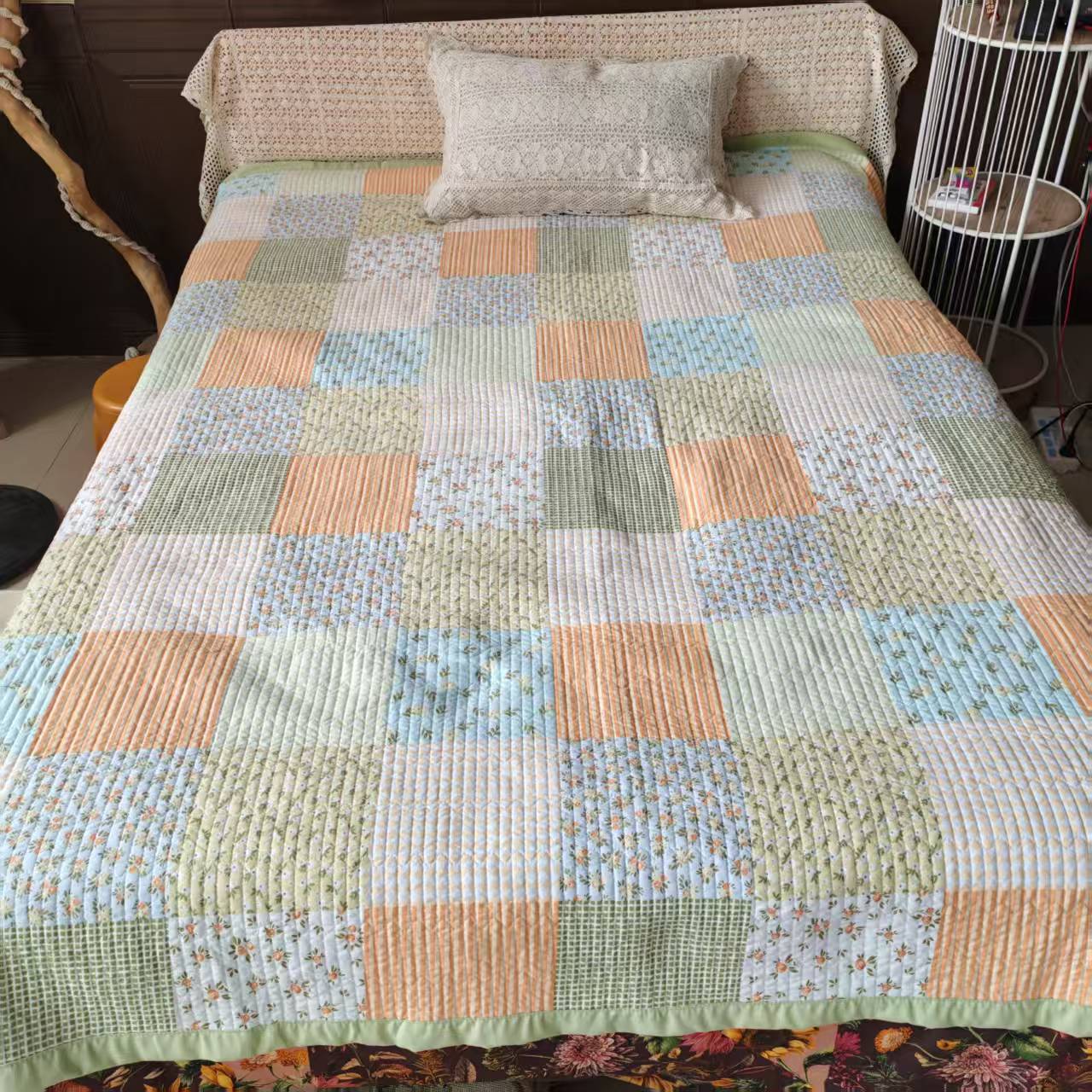 四季通用多功能加厚三层绗缝床盖200*230cm