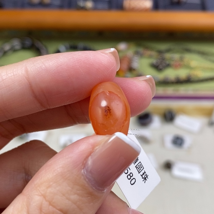 玛瑙/玉髓单珠未镶嵌