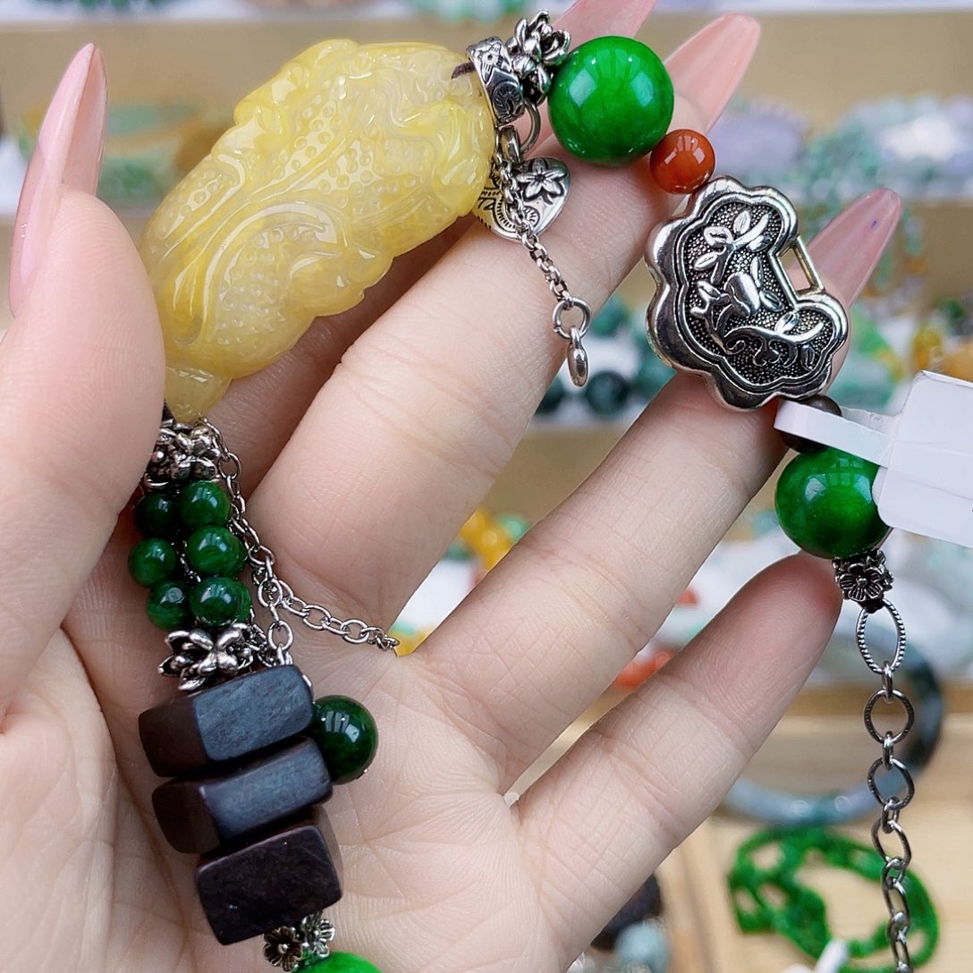 翡翠未镶嵌手链手链