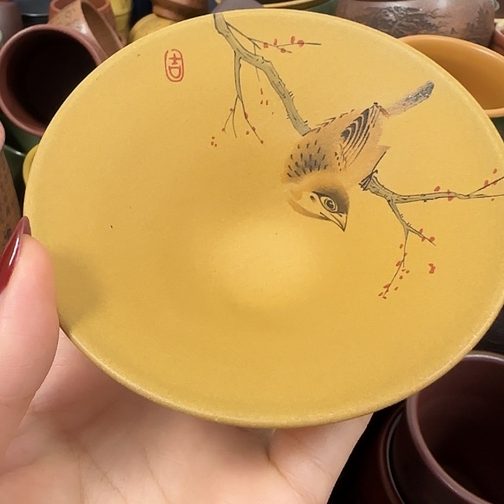 紫砂茶杯紫砂主人杯大放漏