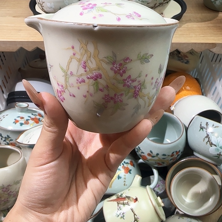 优一堂紫藤手抓壶