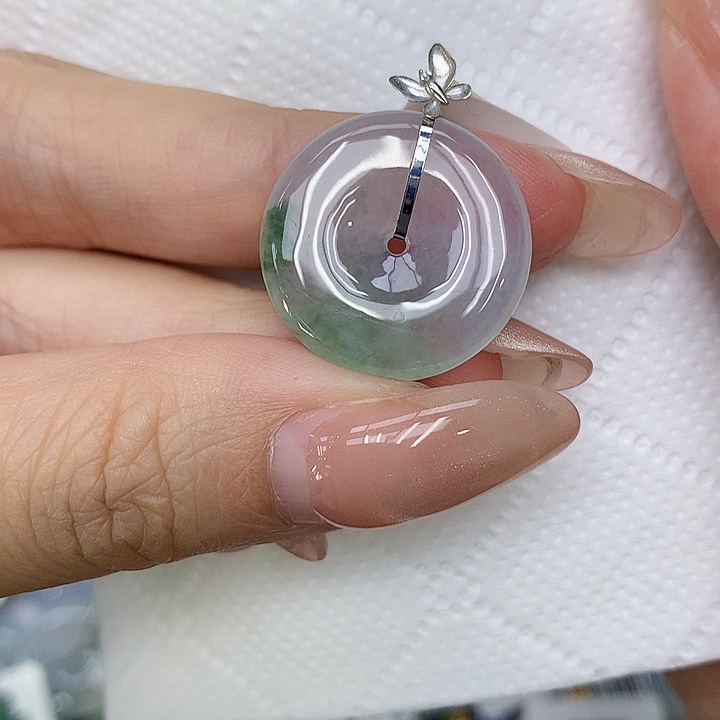 颈饰18K金镶嵌翡翠