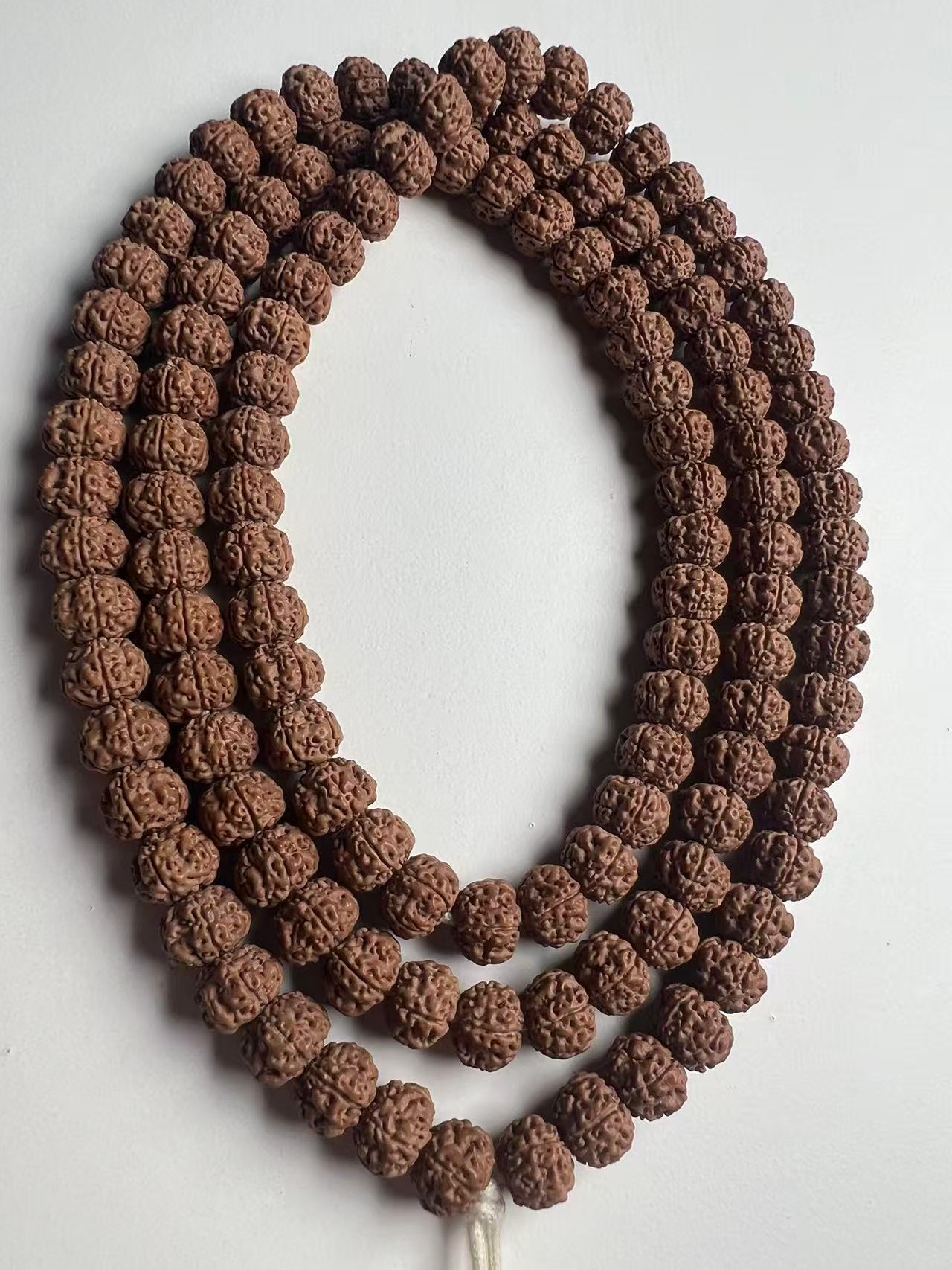 【冰之火】精挑精卡平头平尾细碎纹褐色皮平细小金刚108长串