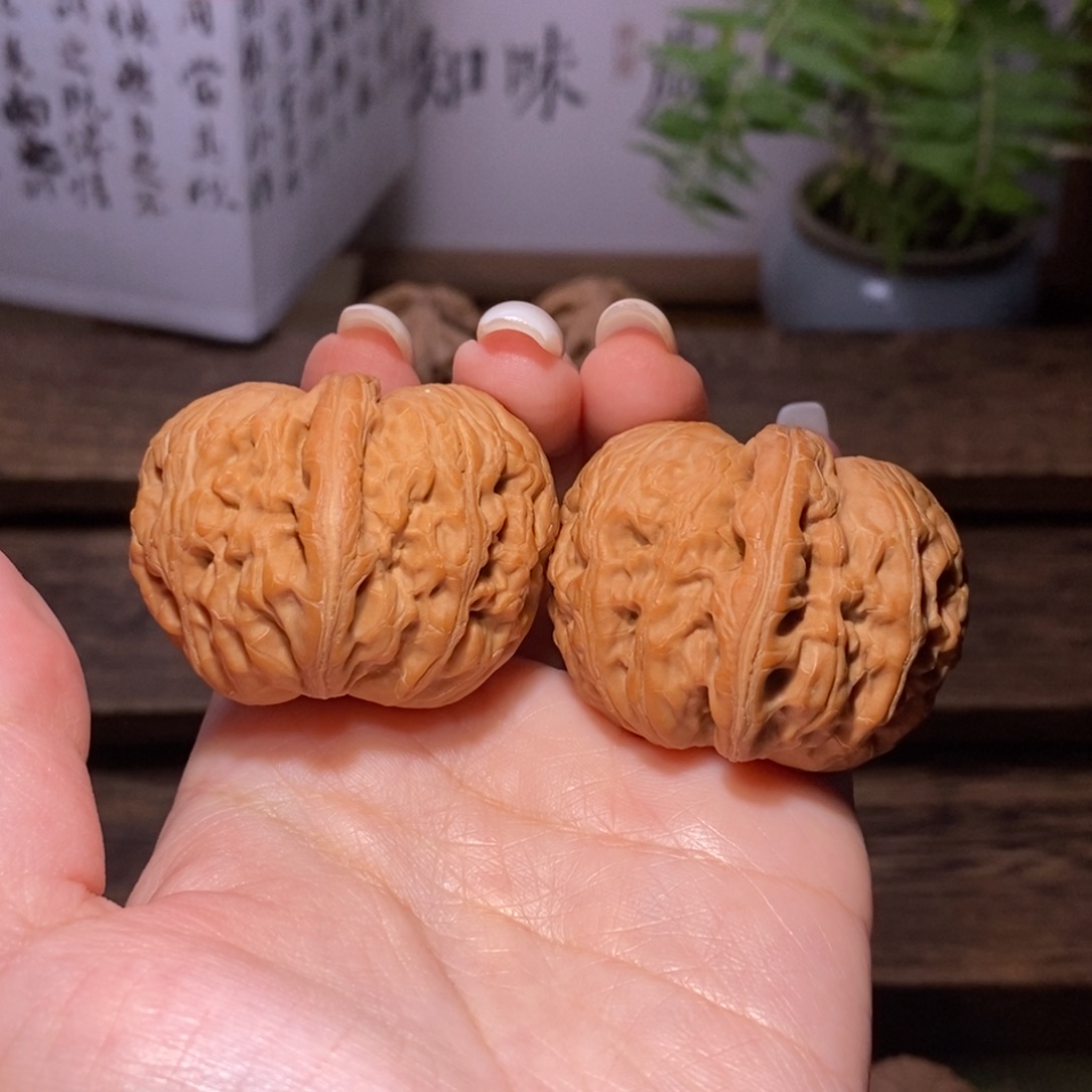 吊坠文玩核桃全品42平谷元宝精品