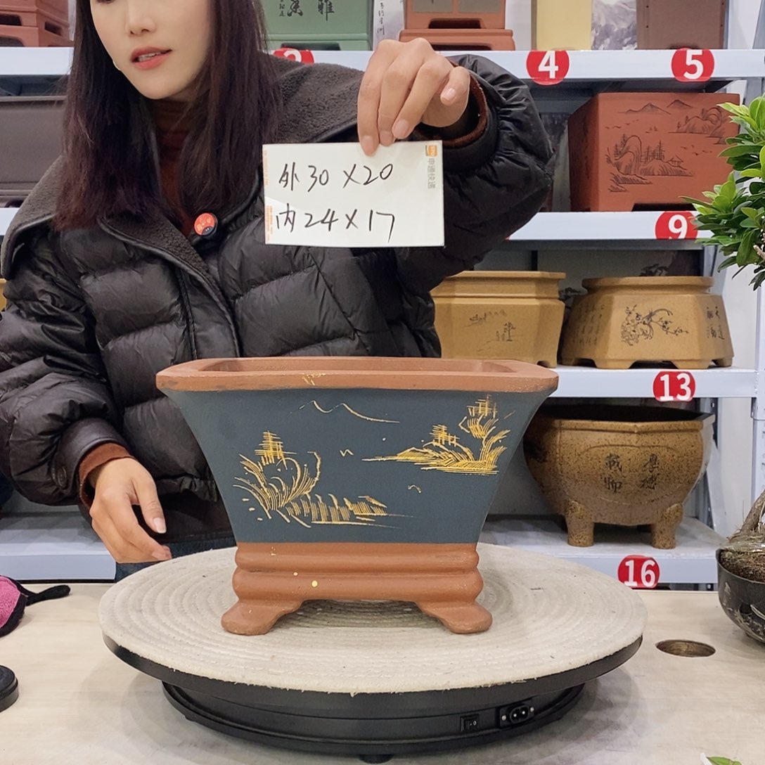 紫砂花盆紫砂花盆