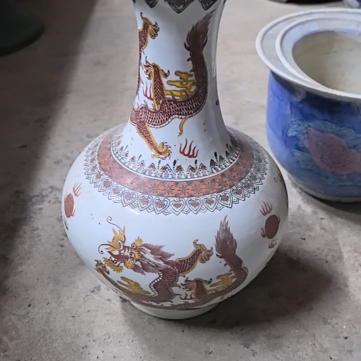 红陶承****猫瓷器花瓶