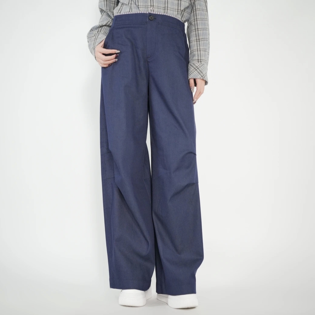 AMASS/阿玛施早春新款高腰显瘦造型百搭休闲工装小弯刀裤女510029