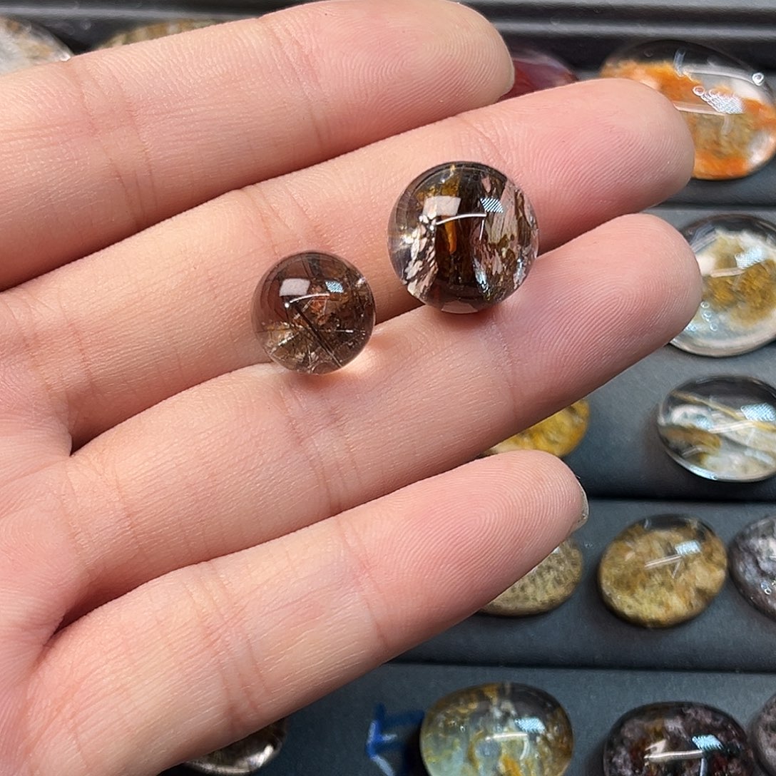 ！***戒指烟晶银S925镶嵌