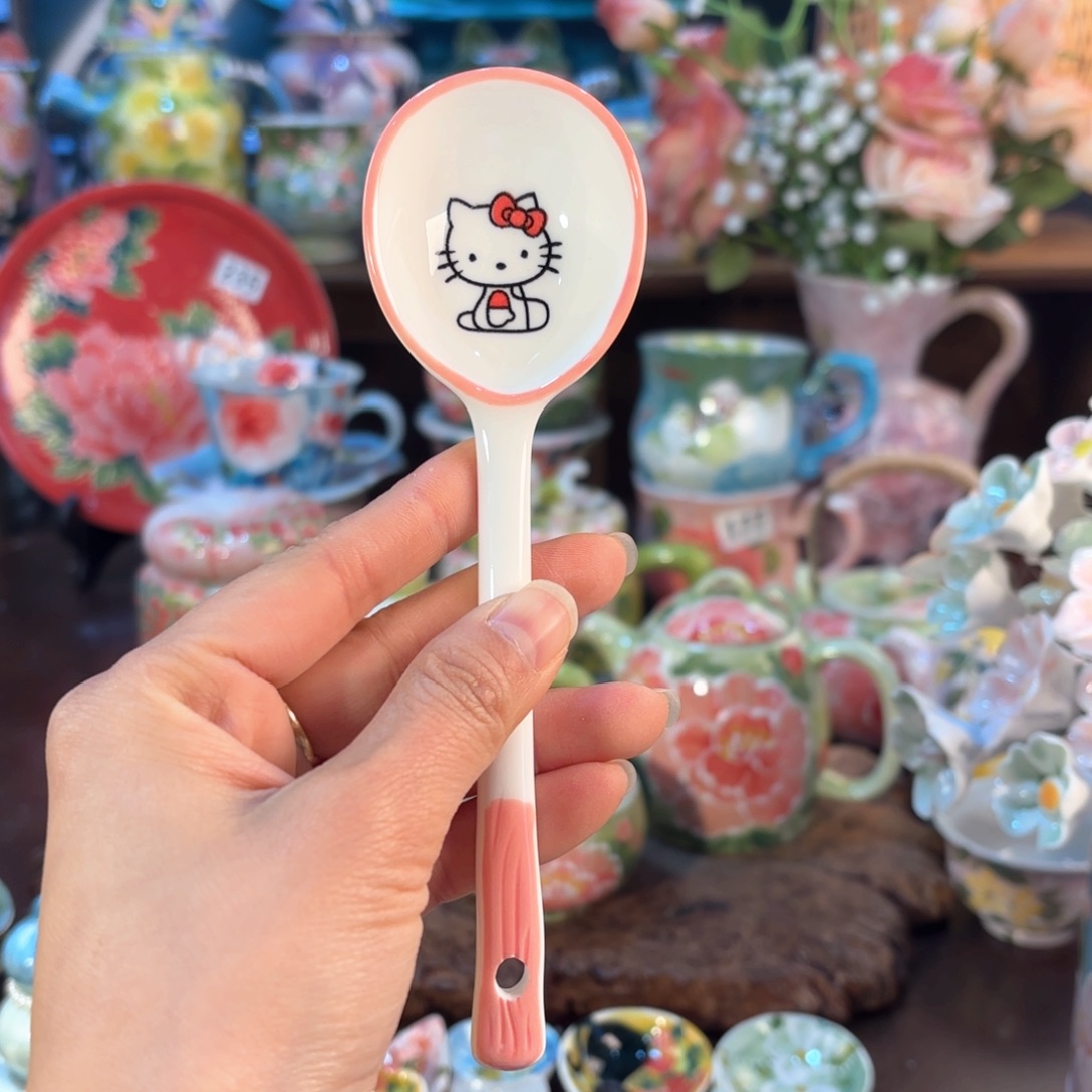 瓷片景德镇手绘高温釉下彩陶瓷茶具