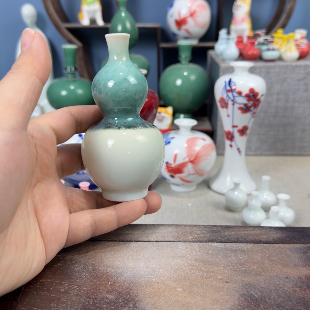陶瓷手工小花器摆件