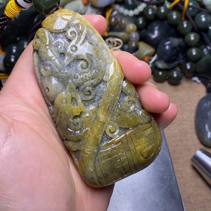 和田玉未镶嵌挂件