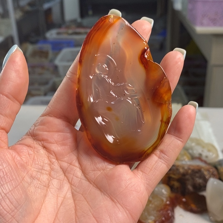 玛瑙/玉髓未镶嵌吊坠(不含链)