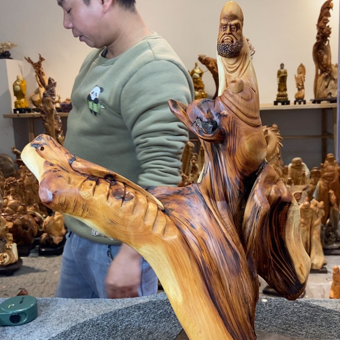 柏木（崖柏）太行崖柏根雕摆件