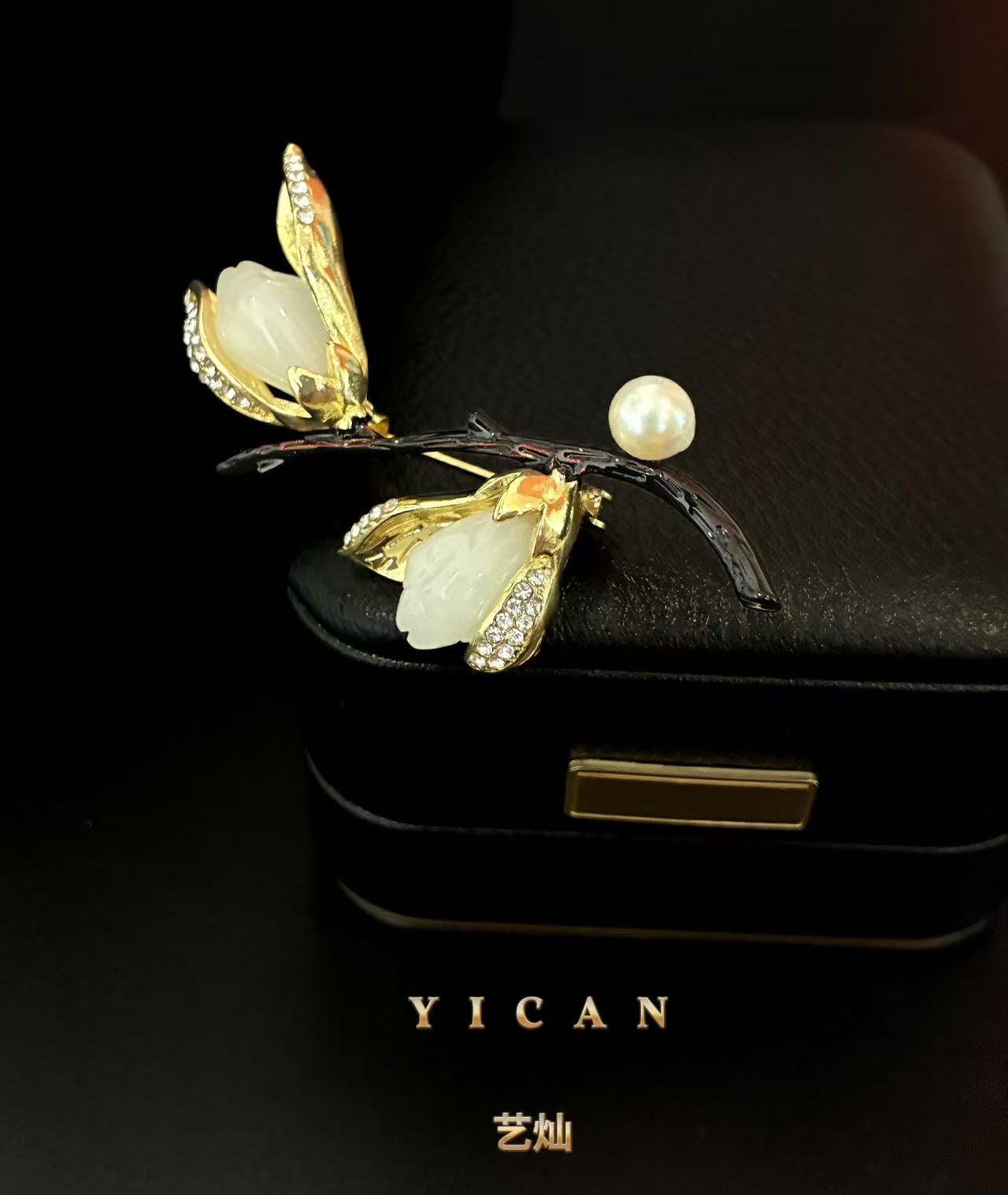 合金胸针 【玉兰花开】简约百搭精致优雅高档春夏时尚胸针