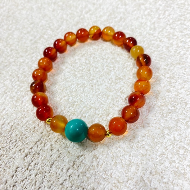 原色玛瑙卡6手链圆珠单圈多圈素圈设计定制多样性发其一YD1291