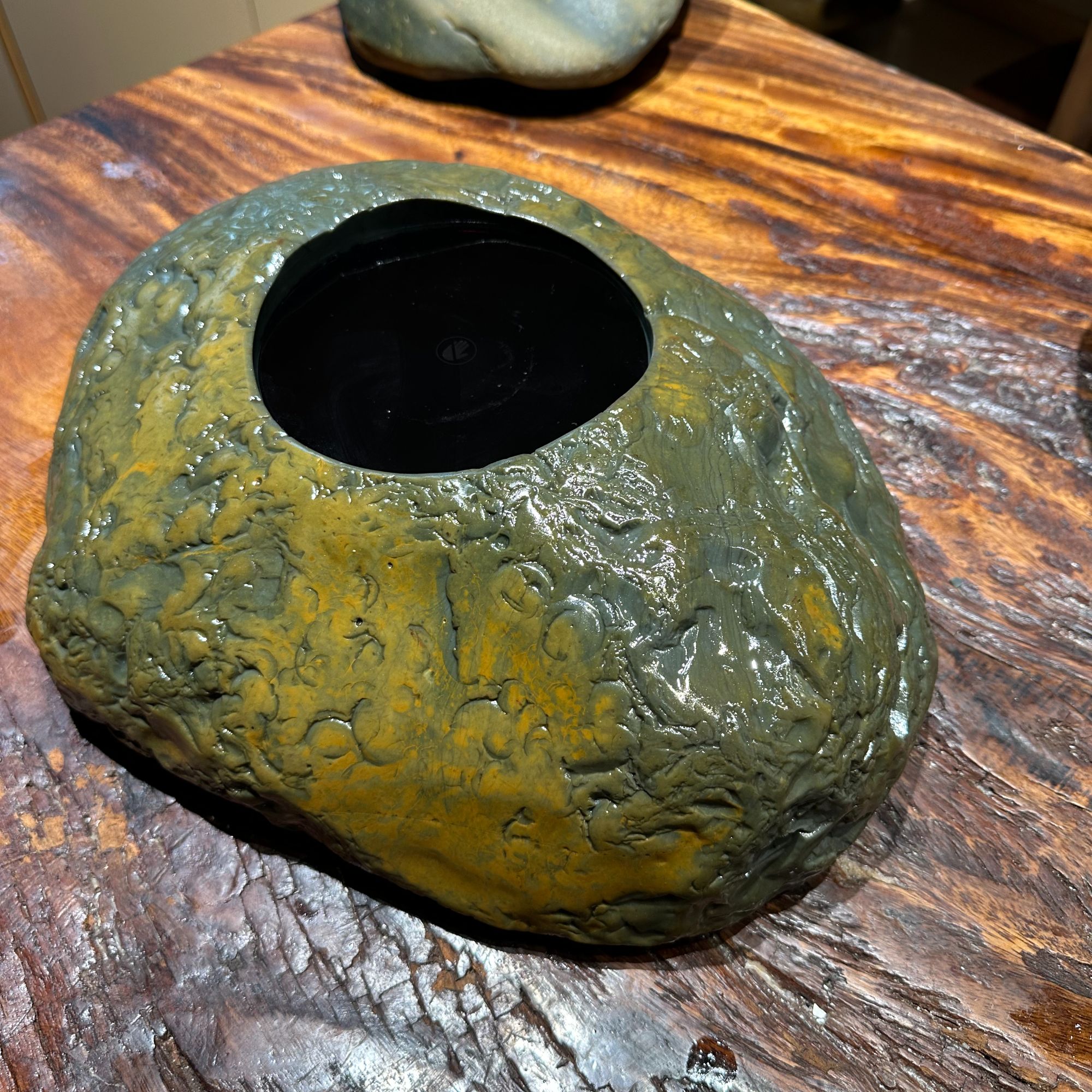 贵州奇石茶炉煮茶器电陶炉煮茶器家用茶道煮水创意耐热一体绿色