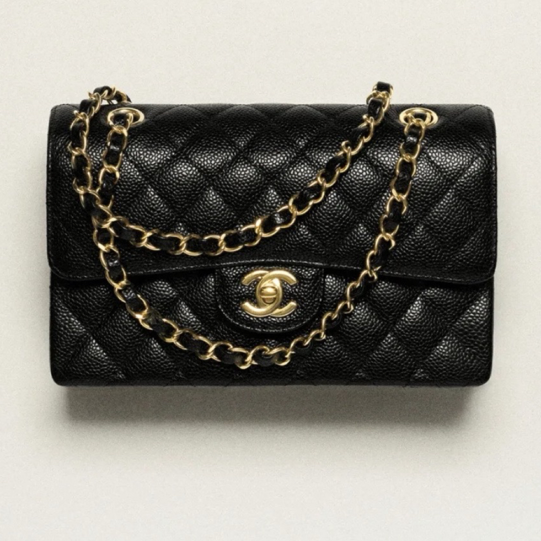95新 Chanel/香奈儿 CF小号 黑金 23年 芯片款/JW6789
