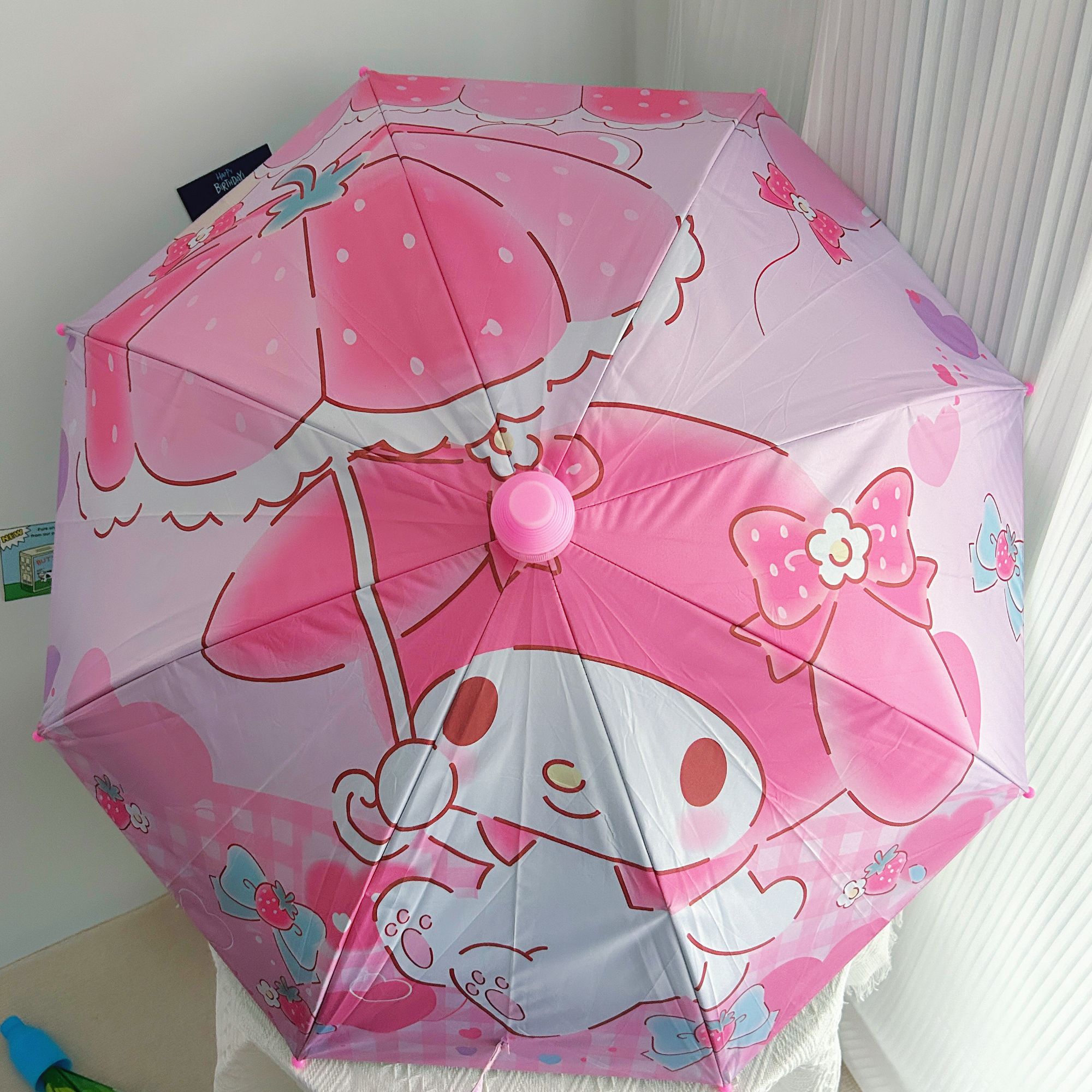 美乐蒂折叠晴雨伞可爱卡通防晒防紫外线全自动加厚加大加固学生伞