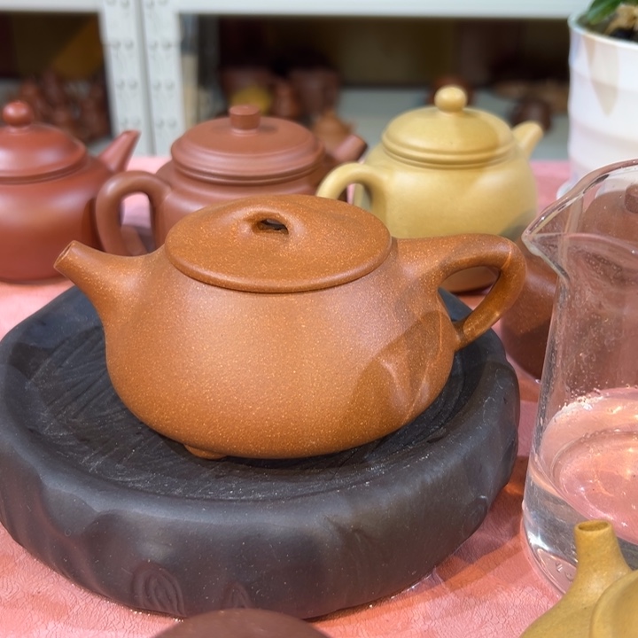紫砂茶案大景州300cc五彩