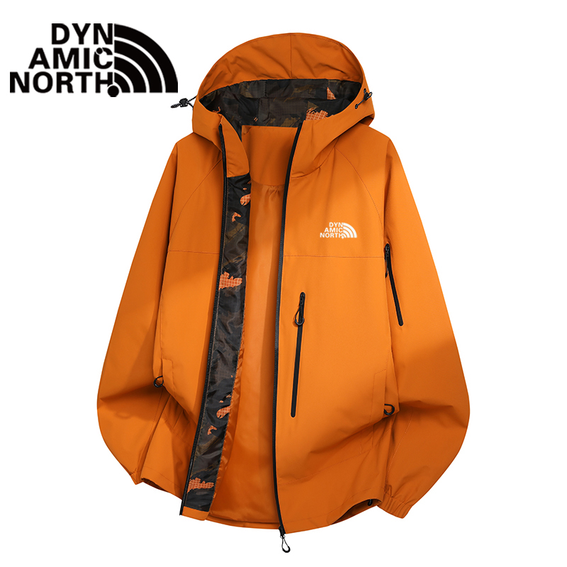DYNAMIC NORTH/动感北面户外防风防水冲锋衣外套男女情侣款登山服