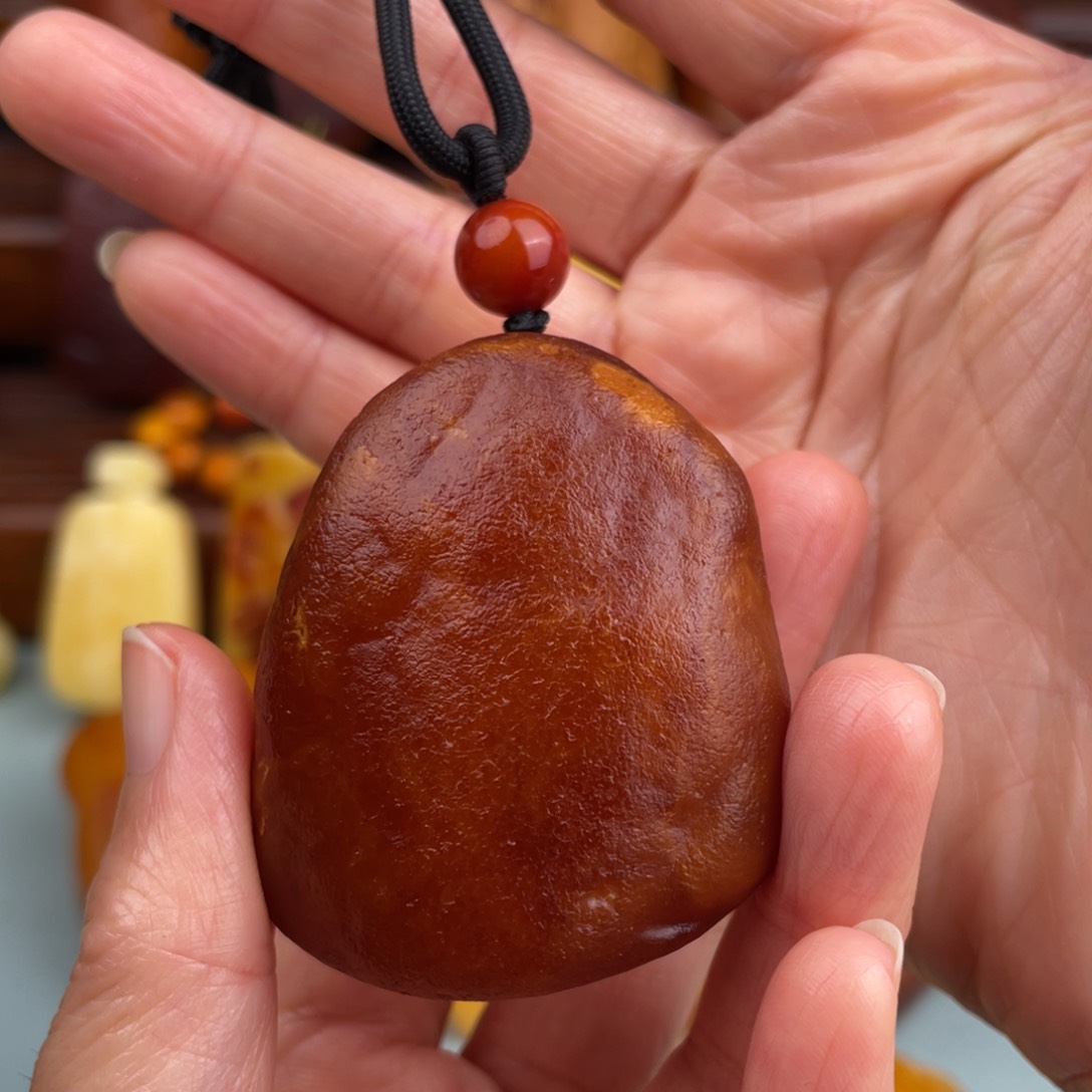 定制琥珀未镶嵌蜜蜡吊坠