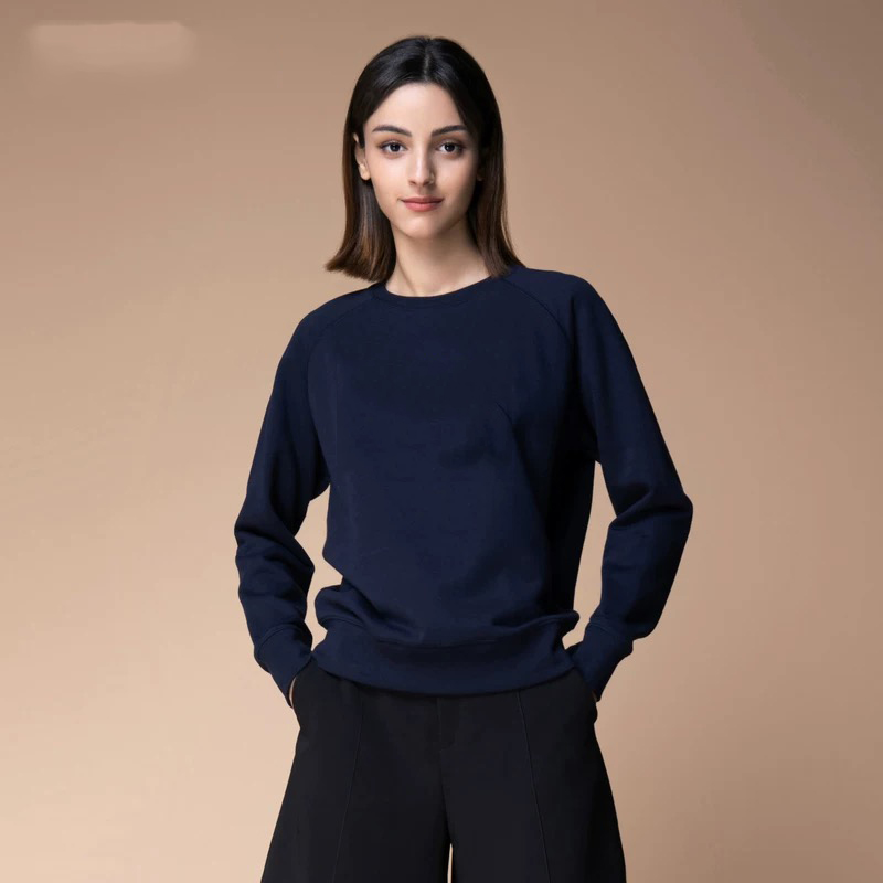 女款圆领空气层舒适卫衣568