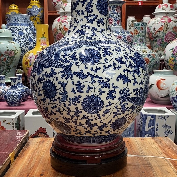 R***r景德镇陶瓷手工手绘花瓶摆件