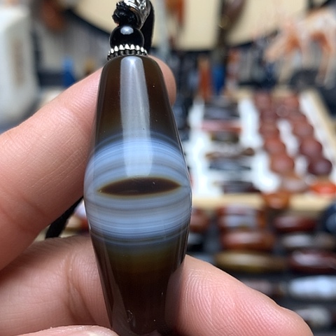 玛瑙/玉髓颈饰合金