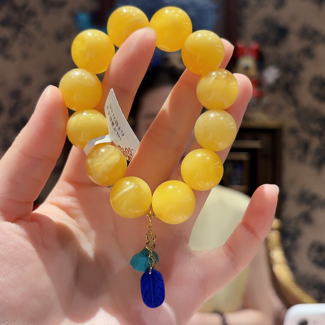 蜜蜡未镶嵌手串手串