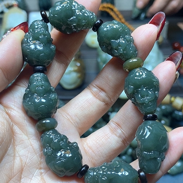 和田玉手串未镶嵌