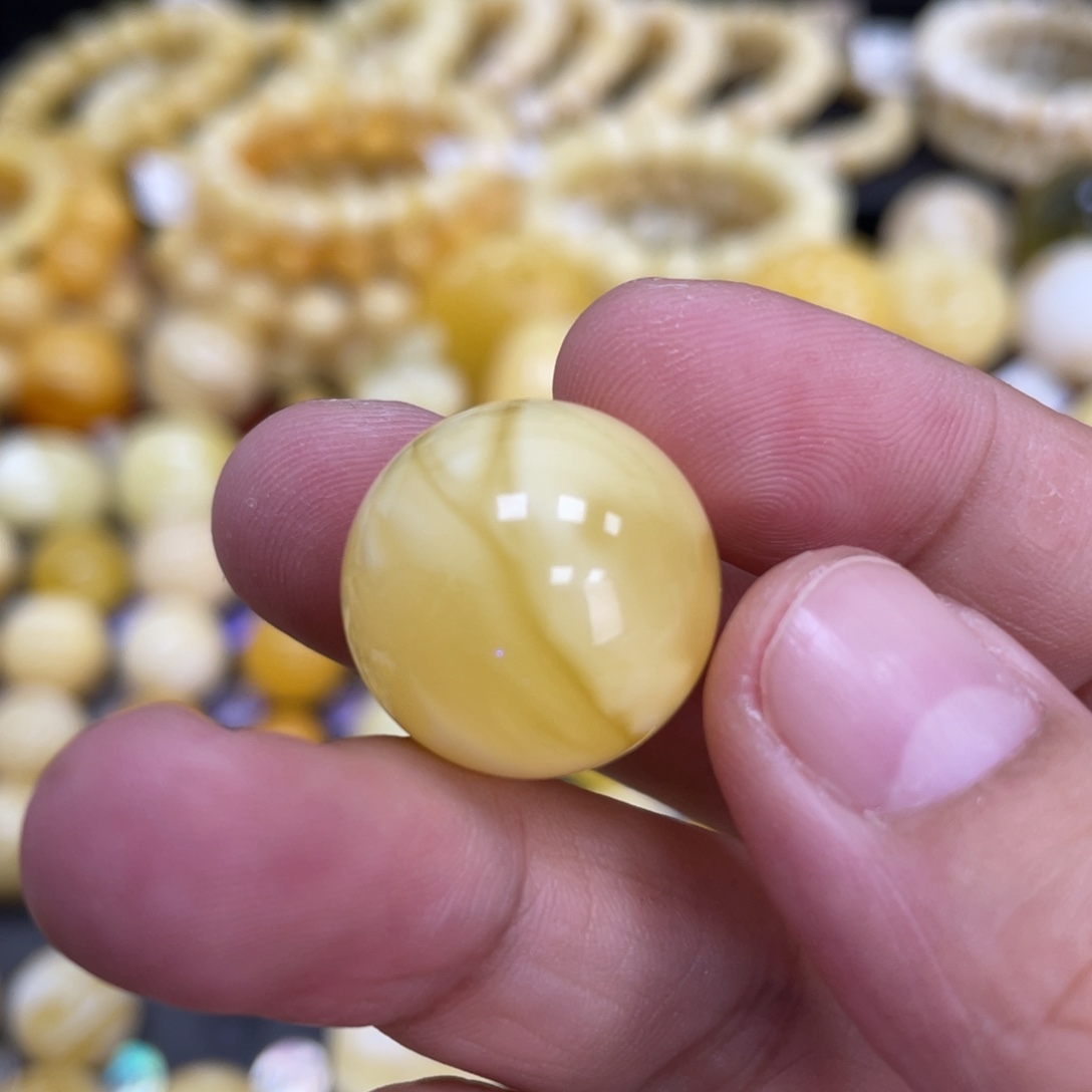 裸石蜜蜡未镶嵌19.2mm妖花