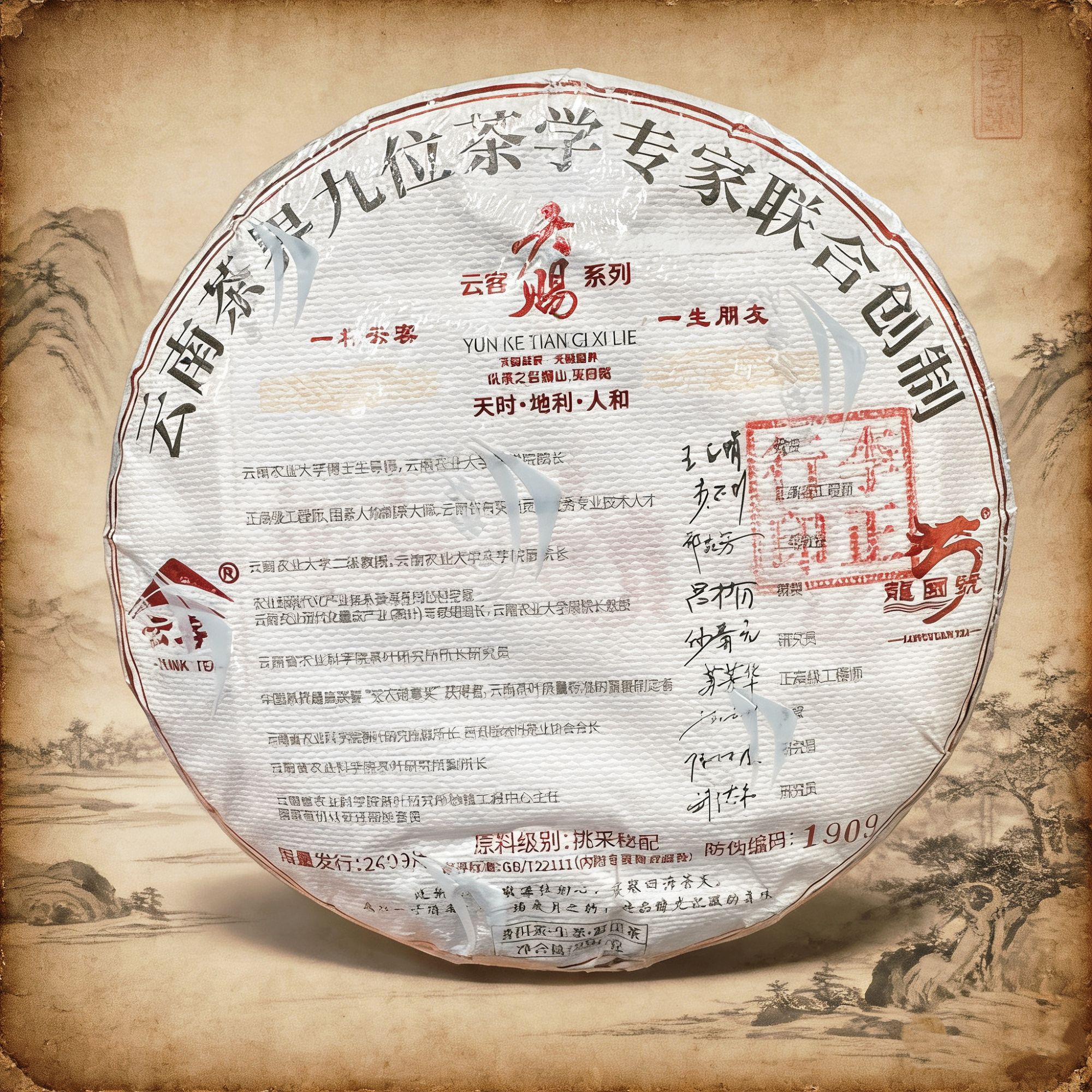 云客  天赐名人饼200克 普洱茶